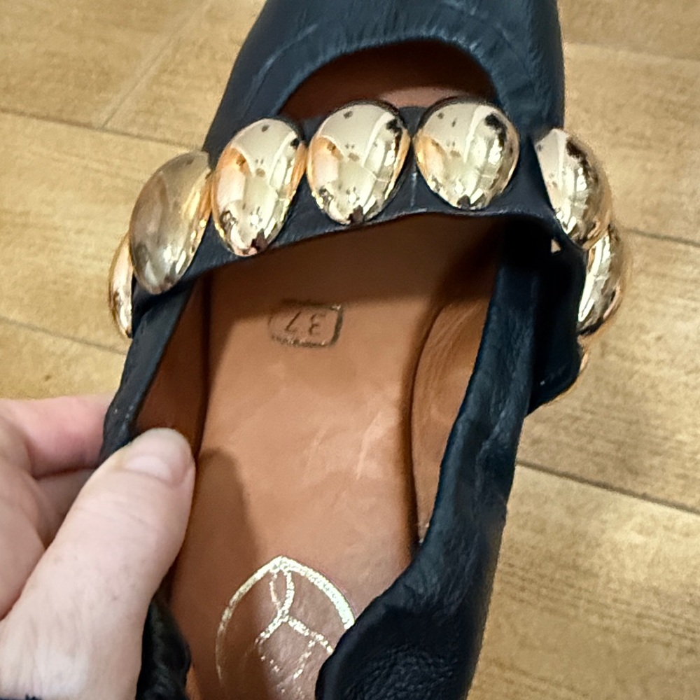 FUXIA Ballerinas - flat ballerina shoes with gold details - Picture 5 of 7